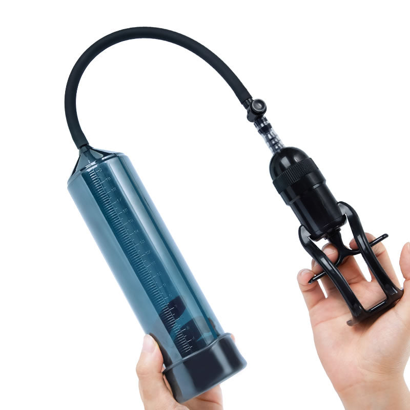 Pompe à pénis manuelle noire, aide à l'érection, simple et facile à utiliser, avec anneaux de remplacement assortis et p