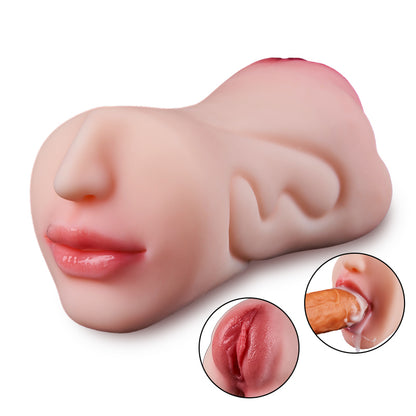 Jouet sexuel oral clitoridien à texture 3D Stroker 2 en 1 Pocket Pussy 0,8 kg