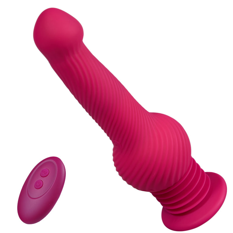 Ethan - Monstre G-Point 3 Frapper 10 Vibrer 360° Dildo 24cm