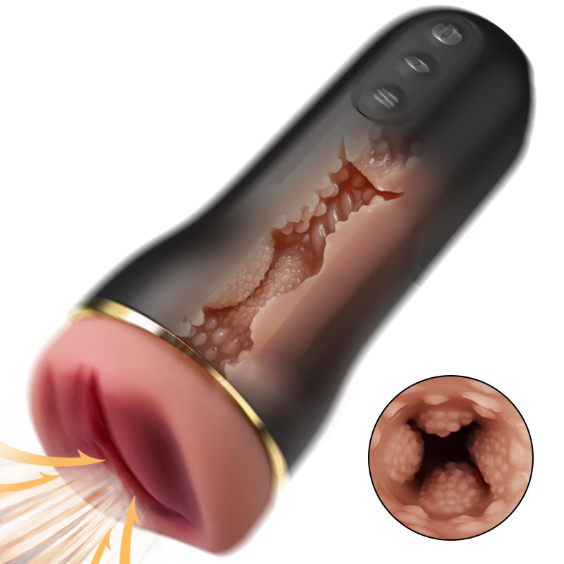 【Envoyé le 15 Novembre】5 Succion 10 Vibration Entrée Vaginale Simulée Masturbateur homme