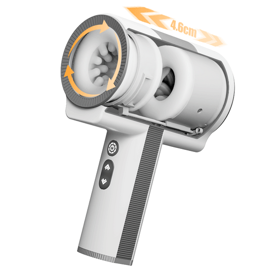 Raiden - Double ouverture 7 vibrations 5 rotations et va-et-vient Masturbateur portable de sexe oral