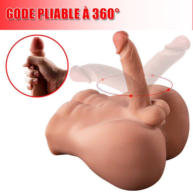 BARTLETT Brun Poupée sexuelle avec gode