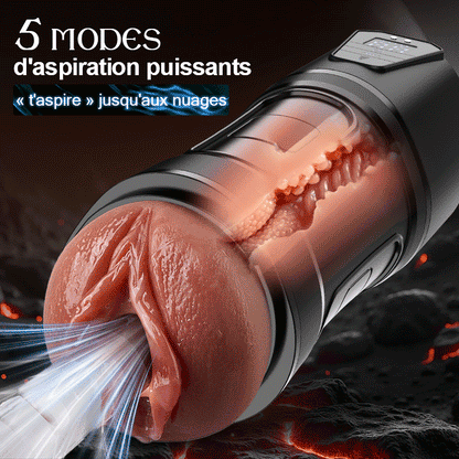 Challenger - 10 Vibrations, 5 Aspirations, Vagin Ultra-Réaliste, Masturbateur Simulé