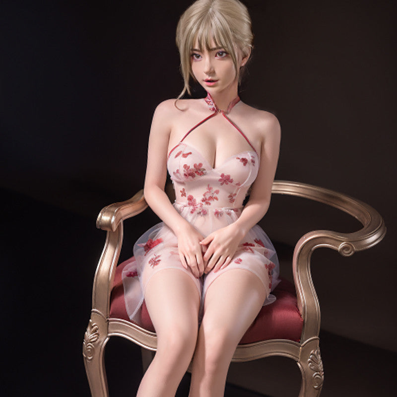 Cherry - Poupée fille blonde aux yeux bruns de 148 cm, le choix ultime pour le sexe 32 kg