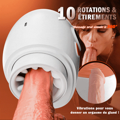 Explorateur-Innovative Pleasure Masturbateur électrique à double entrée Massage des testicul
