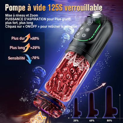 Cinder – Stroker de fellation à poussée, rotation, aspiration, vibration et léchage