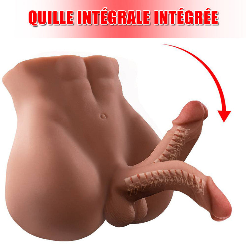 BARTLETT Brun Poupée sexuelle avec gode