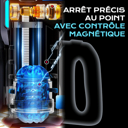 LETEN 10 Masturbateur à moteur à grande vitesse avec support pour téléphone