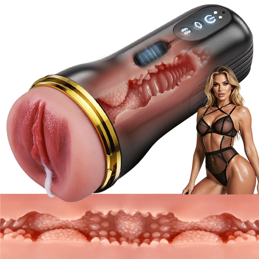 Captain - 5 Succion 10 Vibration Entrée Vaginale Simulée Masturbateur homme
