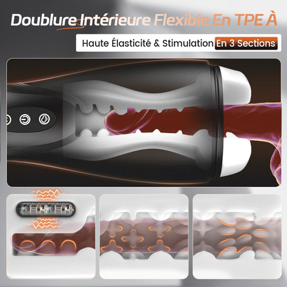 SolaceX - 8 Succion 10 Vibration One Touch Orgasm Digital Vacuum Masturbator