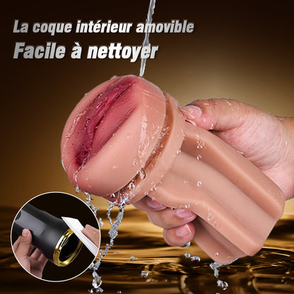 Captain - 5 Succion 10 Vibration Entrée Vaginale Simulée Masturbateur Cup