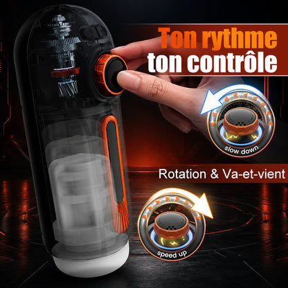 【prévente】Alien – Masturbateur 6-en-1 avec va-et-vient, vibrations & fonction chauffante, sensation de fellation avec 4 modes de succion
