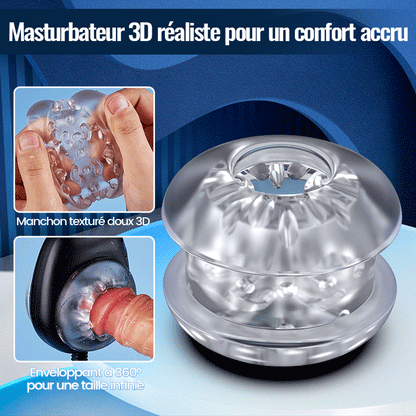AssistPro-main libre ! 9 Va-et-Viens 9 Vibration Masturbateur portable