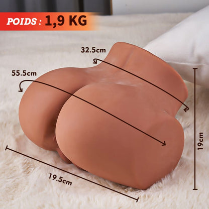 Avec lèvres serrées 2 trous Grace Juicy Pussy fesses réalistes 1,9 kg