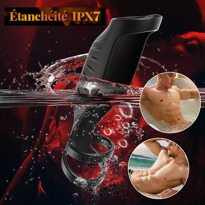 【Nouveaux produits】Anneau pénien à haute efficacité par vibration à 9 fréquences