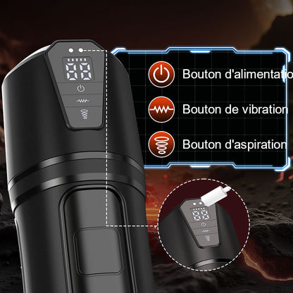 Challenger - 10 Vibrations, 5 Aspirations, Vagin Ultra-Réaliste, Masturbateur Simulé