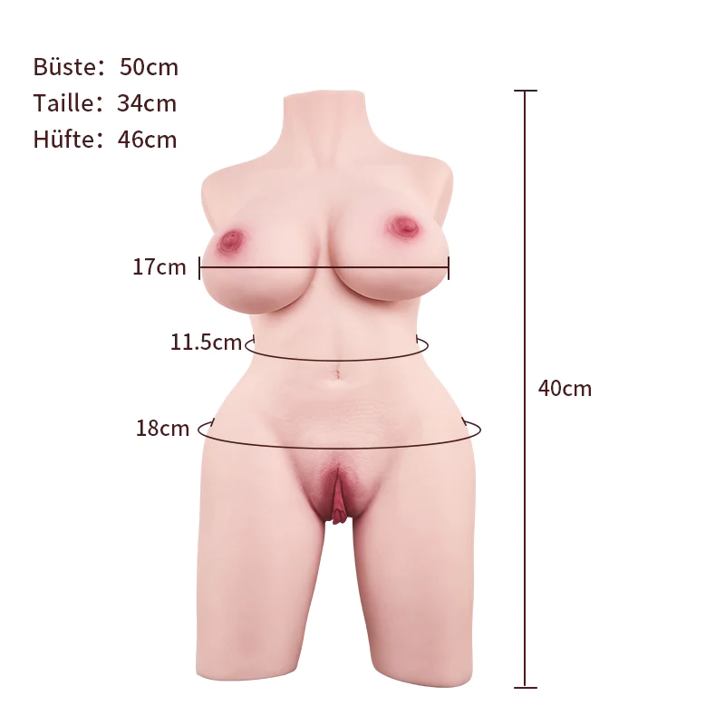 Poupée Sexuelle Réaliste Labia Rose Anal Double Canal 3.9KG