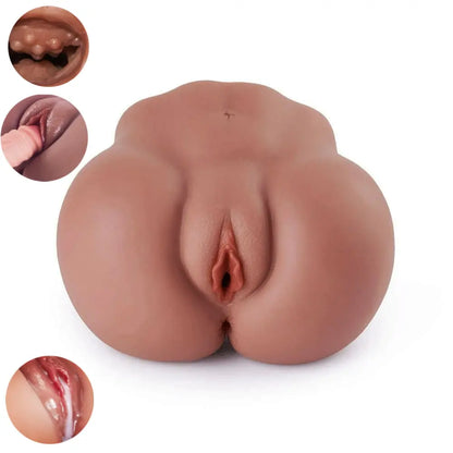 Marron masturbateur réaliste vagin anus chatte masturbateur XIANGSHANG