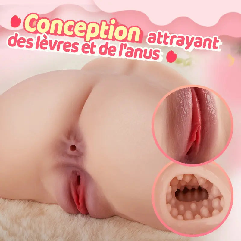 VICKEY masturbateur réaliste poupée réel de fonction de Vibration  2,2 kg Acmejoy