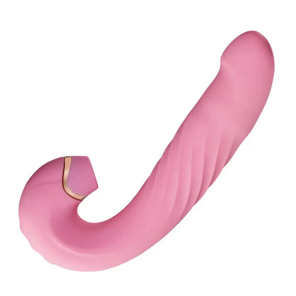 Vibromasseur rose féminin 10 succion 10 vibration 3 va-et-vient Acmejoy