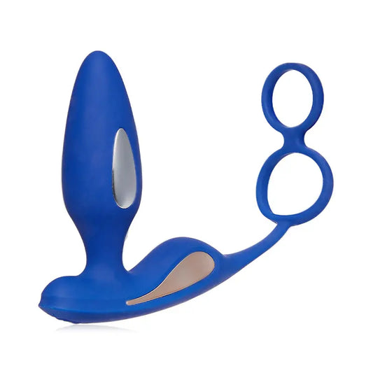 Viromasseur Prostate+Cockring 2 En 1 9 Vibrations 5 Chocs Electriques Acmejoy